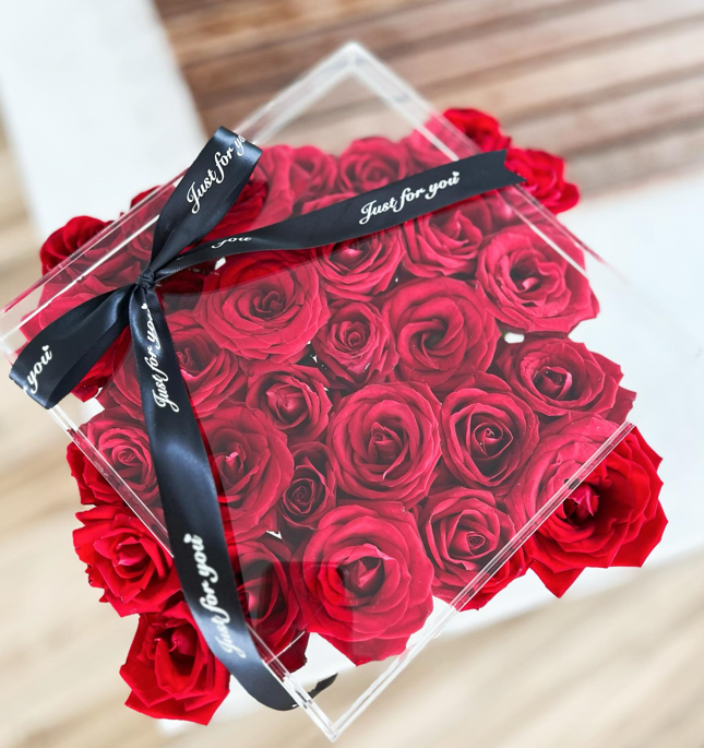 Red Roses in Acrylic Series (XL size)